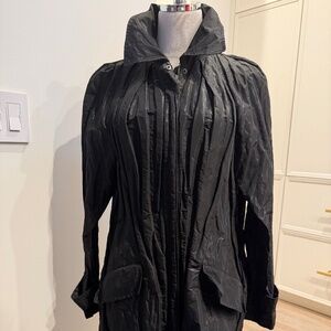 Carlisle All weather Stand-up Collar Coat. Polyester/Metal blend.  Size 12.